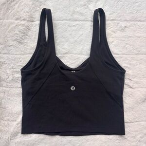 Lululemon Align Tank Size 4 Black Built In Bra